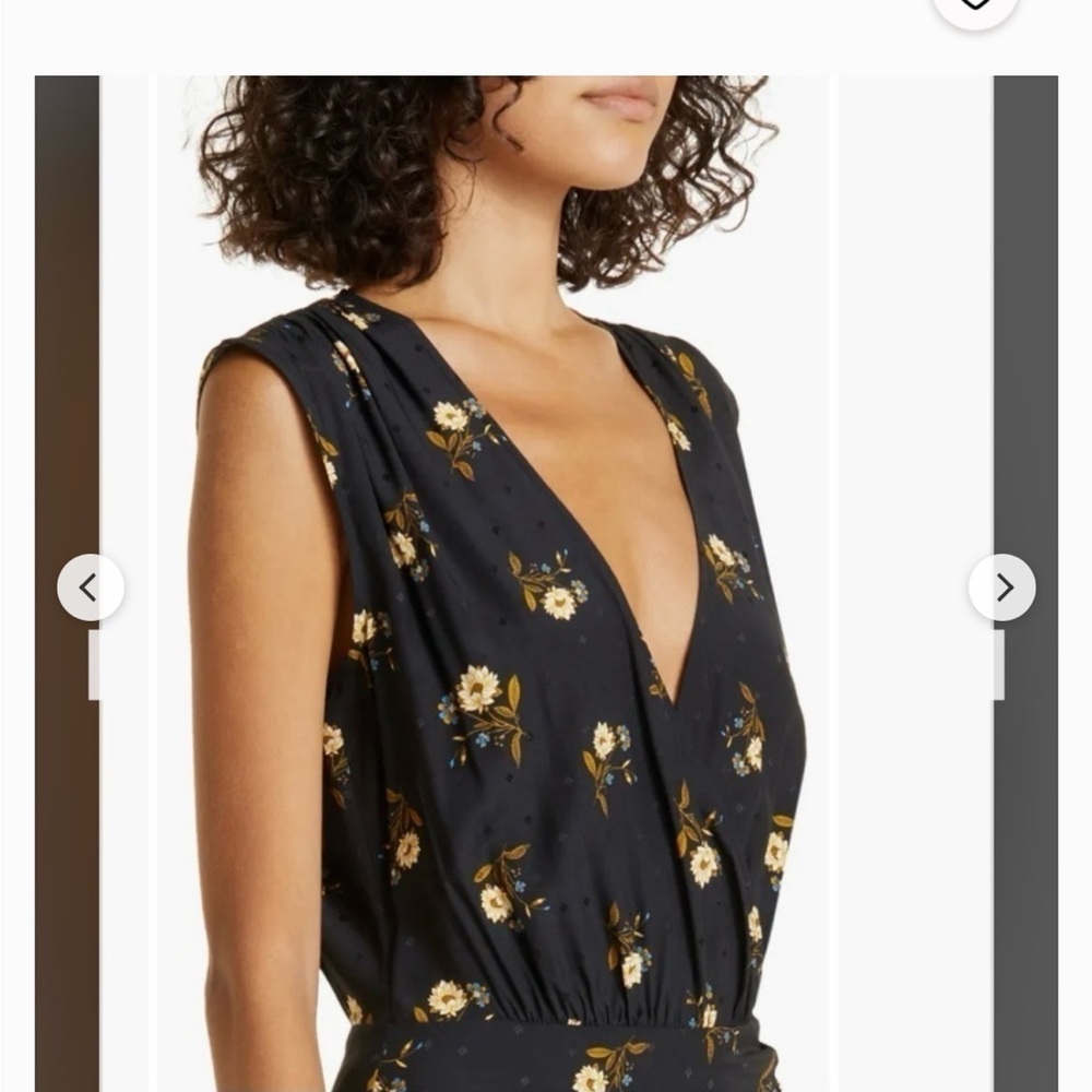 Veronica Beard Wixson Silk Blend Floral Maxi Dress US 14 $648 Retail